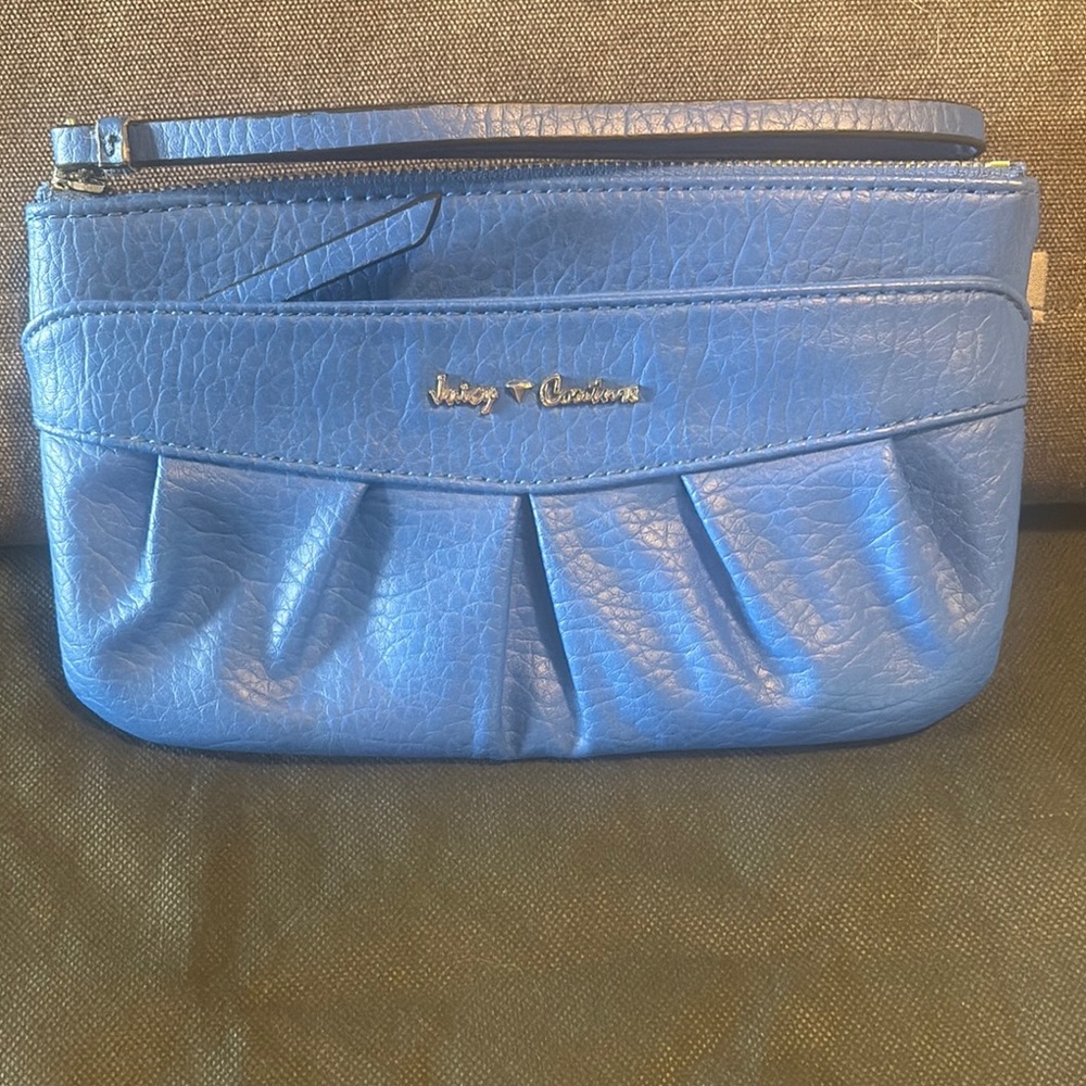 Juicy Couture Textured Blue Clutch